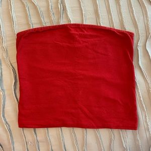 Brandy Melville red crop tube top